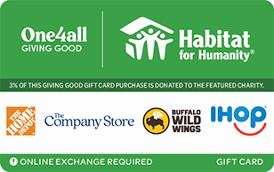 Giving Good® Habitat for Humanity Gift Card