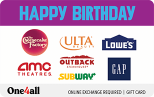 Birthday Gift Cards - Customize a Visa Gift Card