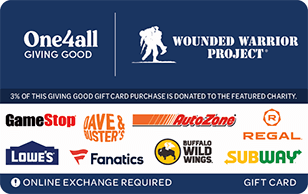 Giving Good® Wounded Warrior Project® Gift Card