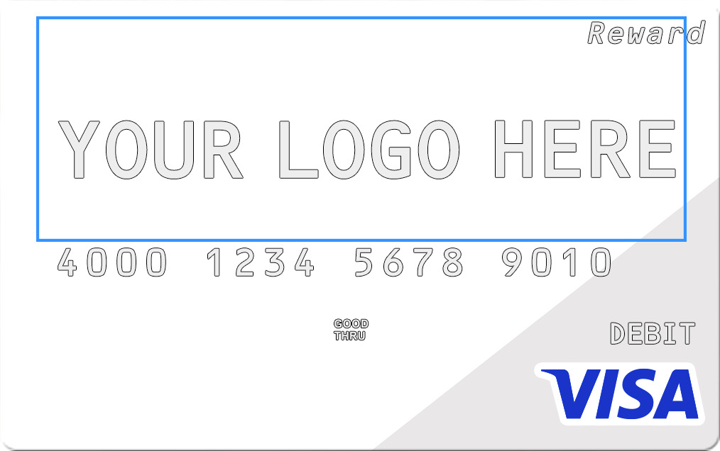 visa gift card vector